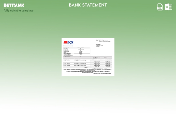 модерен стил Костарика Шаблон за збор за извод од банка на Банката на Костарика